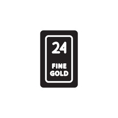 flat gold, treasure, reward fine gold icon symbol sign, logo template, vector, eps 10