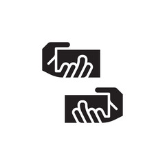 flat glyph trading money icon symbol sign, logo template, vector, eps 10