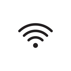 flat line wifi, wireless, internet signal icon symbol sign, logo template, vector, eps 10