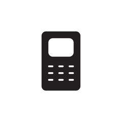 Obraz premium flat single line phone device, cell, telephone, smartphone, call icon symbol sign, logo template, vector, eps 10