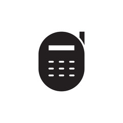 flat single line phone device, cell, telephone, smartphone, call icon symbol sign, logo template, vector, eps 10