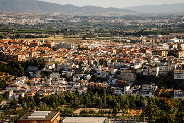 aerial view of the city Granada