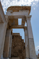 Fototapeta premium Turkey: ruins of Laodicea on the Lycus, city in the Hellenistic regions of Caria and Lydia then Roman Province of Phrygia Pacatiana, known for the presence of Cicero as governor of Cilicia