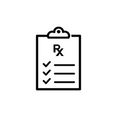 medical report icon vector flat design