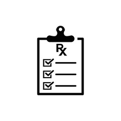 Fototapeta premium medical report icon vector flat design