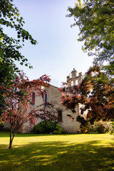 Audressein village church in the department of Ariège, in the Pyrenees, Occitanie region, France