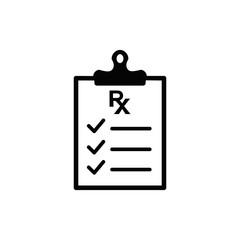 medical report icon vector flat design