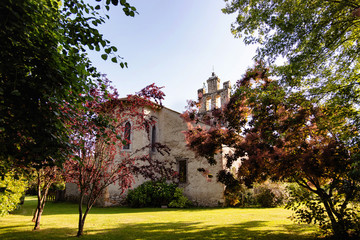 Audressein village church in the department of Ariège, in the Pyrenees, Occitanie region, France