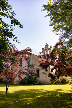 Audressein village church in the department of Ari&egrave;ge, in the Pyrenees, Occitanie region, France