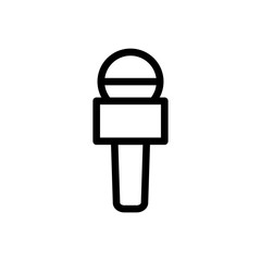 microphone icon vector flat design