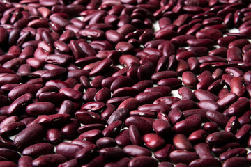 A lot of dry red beans