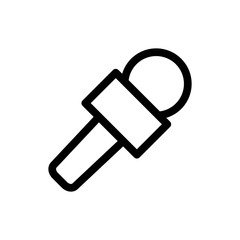 microphone icon vector flat design