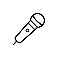 microphone icon vector flat design