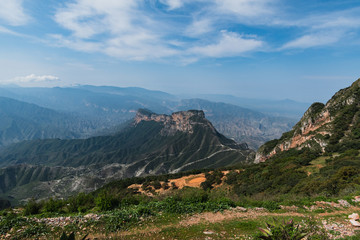 The Famous Viewpoint of Cuatro Palos in Queretaro's Sierra