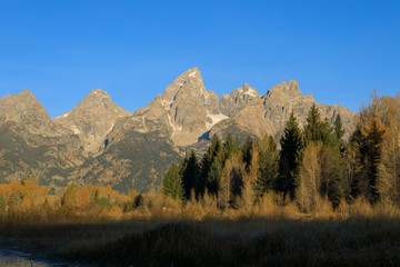 Scenic Teton Landscape in Autumn