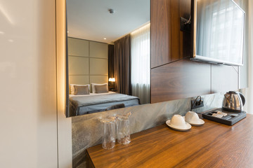Interior of a luxury hotel room