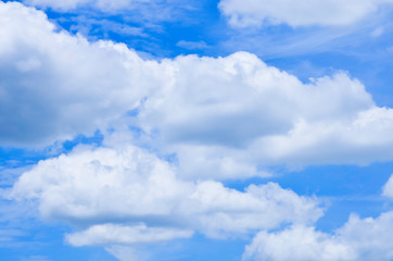 Fototapeta premium white cloudy on blue sky in summer season