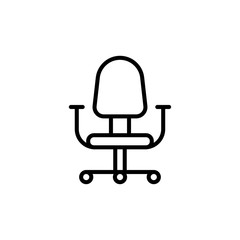 Office chair icon for web and mobile