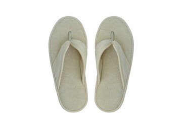 Spa flip flop slippers isolated on white background