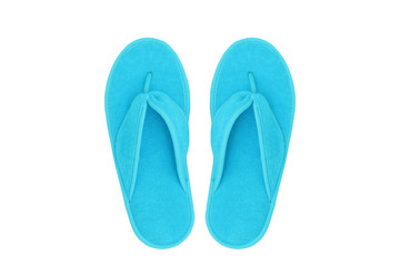 Spa flip flop slippers isolated on white background
