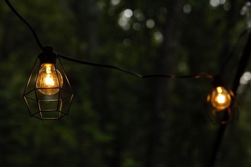 old lamp st night