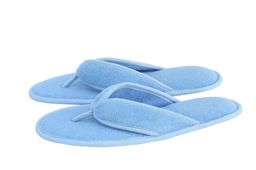 Spa flip flop slippers isolated on white background