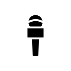 microphone icon vector flat design