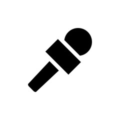 microphone icon vector flat design