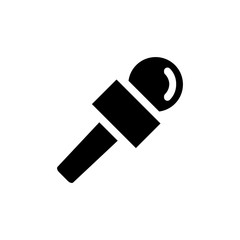 microphone icon vector flat design