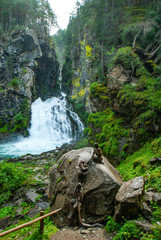 Reinbach Waterfall, Cascate di Riva, near 'Sand im Taufers', Campo Tures, Sommer, South Tirol, Alto Adige, Italy, Europe