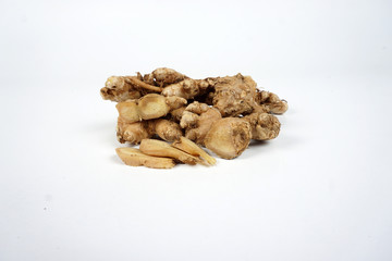  ginger on white background