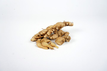  ginger on white background