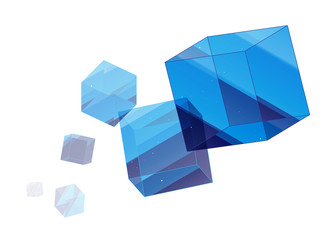 イラスト　コンセプト　立体的な図形