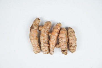 turmeric isolated on white background