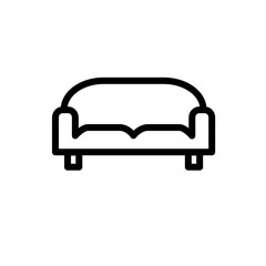 Plakat sofa icon vector trendy flat design