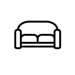 sofa icon vector trendy flat design