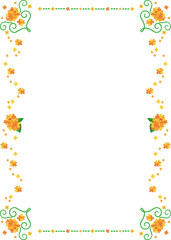 金木犀の便箋など装飾用枠素材