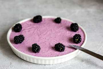 Blackberry Soufflé