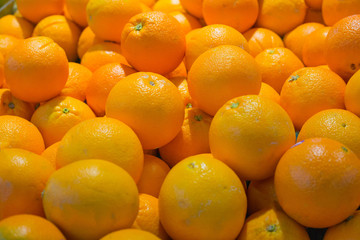 orange background of oranges