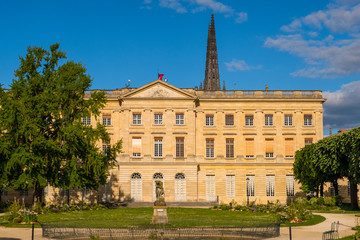 Musee des Beaux Arts in Jardin de la Mairie public park. Bordeaux, Aquitaine, France