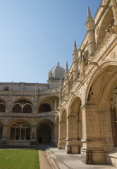 Fototapeta premium Central square in Lisbon. Portugal in the summer. 