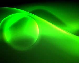 Shiny color bright neon abstract wave template. Abstract bright light. Neon light glowing effect. Space background. Abstract shape