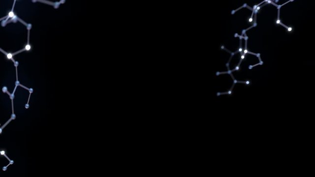 Hexagon Molecular structure abstract background