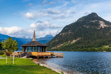 Fototapeta premium Lake Grundlsee. Summer evening. Austria.