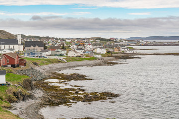 Fototapeta na wymiar Skyline of Twillingate, Newfoundland