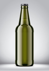 Glass bottle mockup. 