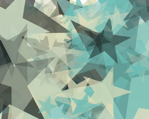 Abstract Generative Art color distributed Stars background illustration