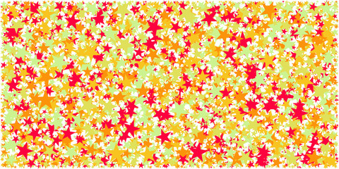 Abstract Generative Art color distributed Stars background illustration