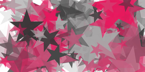 Obraz premium Abstract Generative Art color distributed Stars background illustration