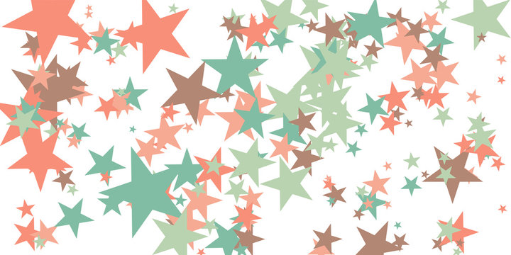 Abstract Generative Art color distributed Stars background illustration © vector_master